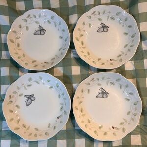 Lenox Butterfly Meadow 4 Pasta Bowls